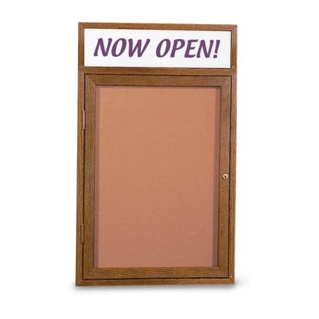 Double Door Wood Enclosed Corkboard,Hdr